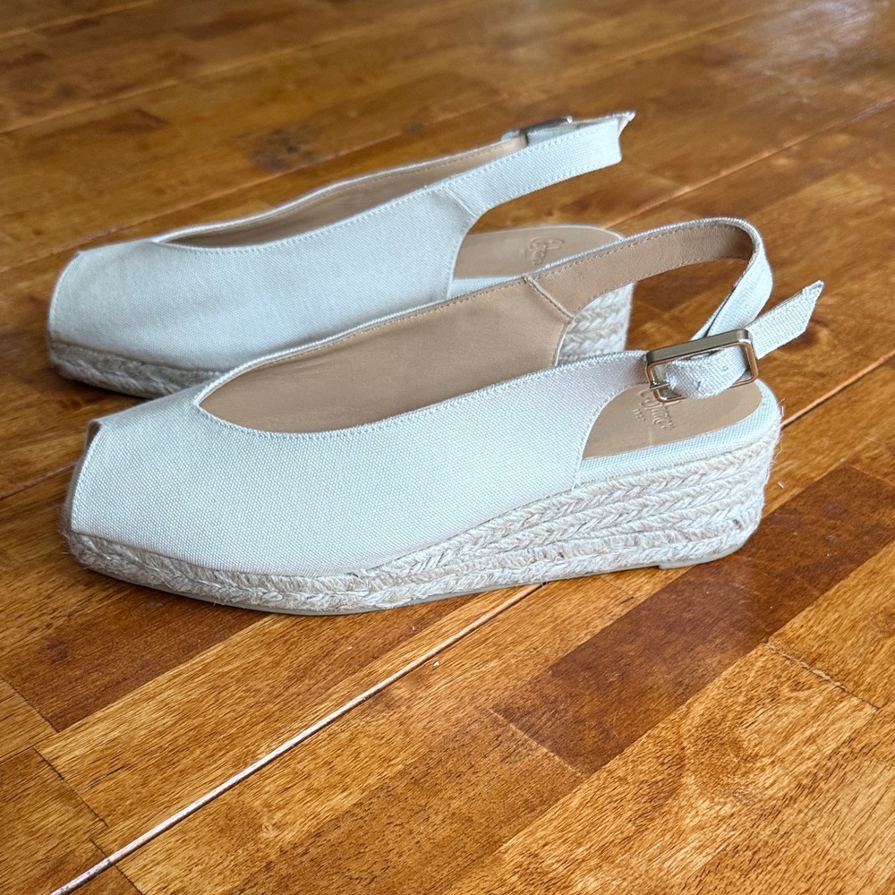 Castaner Espadrille Slingback buckle Wedge Sandals - Light Beige - Picture 3 of 6